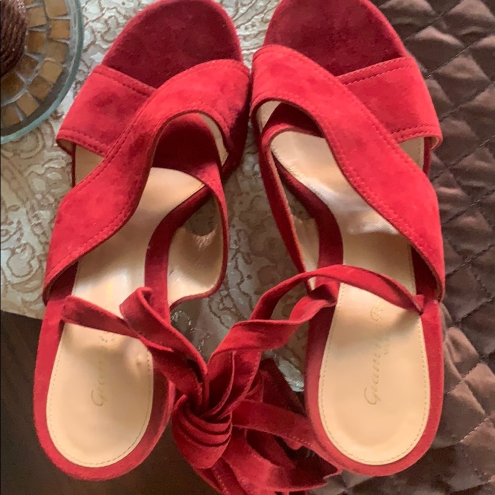 🎄Gianvito Rossi Milano “Red suede heels” size 40 - Picture 6 of 8